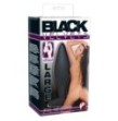 Black Velvet Silicone Butt Plug Large