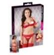 strip set rosso cottelli collection intimo sexy red