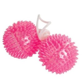 Palline vaginali anali con crestine stimolanti pink ball