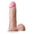 Fallo ultra realistico dildo the realistic cock 8 white flesh