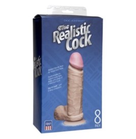 Fallo ultra realistico dildo the realistic cock 6 white flesh