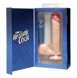 Fallo ultra realistico dildo the realistic cock 6 white flesh