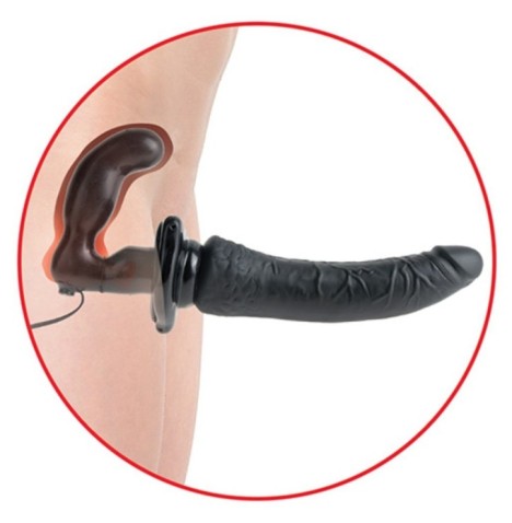 Vibratore strap on con plug fetish fantasy series deluxe vibrating penetrix strap-on