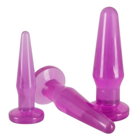 Kit 3 plug Anali Training Set purple anal