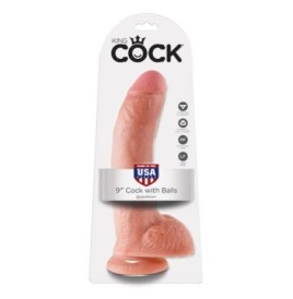 Fallo dildo realistico con ventosa king cock 9 with balls flesh