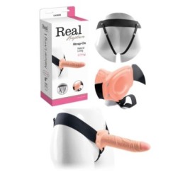 Vibratore Fallo vibrante dildo indossabile strap on cavo Real Rapture 8 Flesh