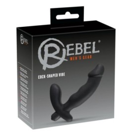 Vibratore doppio dildo realistico con stimolatore clitoride in sili...