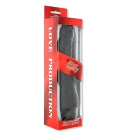 Vibratore Realistico the black dildo fallo vaginale soft love