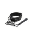 Collare Bondage con guinzaglio a catena fetish sinful black