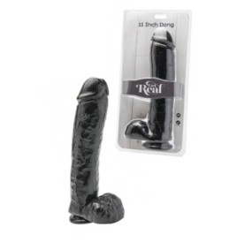 Dildo realistico Fallo Maxi Nero grande con ventosa the cock 11