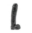 Dildo realistico Fallo Maxi Nero grande con ventosa the cock 11