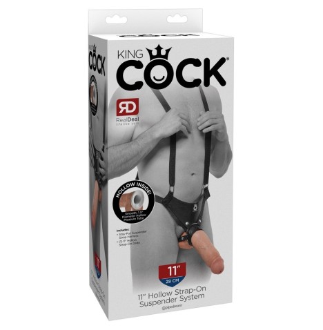 Strap on imbragatura con fallo vaginale realistico king kock dildo ...