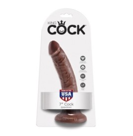 Fallo Realistico dildo king Cock Vaginale anale con ventosa 7 brown