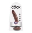 Fallo Realistico dildo king Cock Vaginale anale con ventosa 7 brown