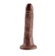 Fallo Realistico dildo king Cock Vaginale anale con ventosa 7 brown