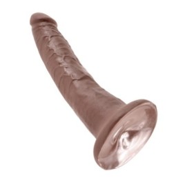 Fallo Realistico dildo king Cock Vaginale anale con ventosa 7 brown