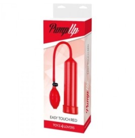 Pompa per allungare il pene sviluppatore pump up easy touch Rosso