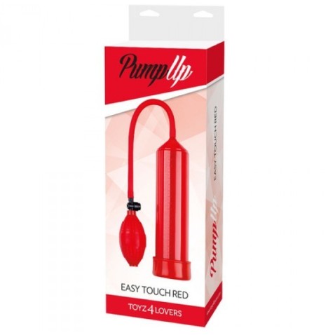 Pompa per allungare il pene sviluppatore pump up easy touch Rosso