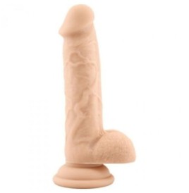 Fallo realistico dildo vaginale con ventosa e testicoli safe rod large flesh 7