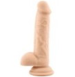 Fallo realistico dildo vaginale con ventosa e testicoli in silicone safe rod large flesh 7