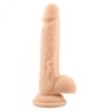 Fallo realistico dildo vaginale con ventosa e testicoli in silicone rod slim flesh 7