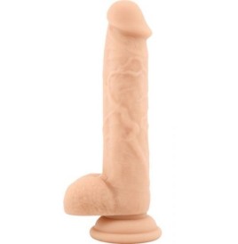 Fallo realistico dildo vaginale con ventosa e testicoli in silicone Brush safe flesh 8