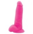 Dildo Fallo realistico Vaginale con testicoli  ventosa in silicone squad Pink 7,5