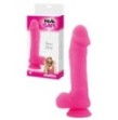 Dildo Fallo realistico Vaginale con testicoli  ventosa in silicone Berry long Pink 9,5