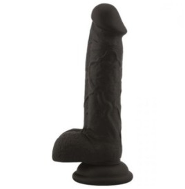 Fallo realistico nero dildo vaginale in silicone con ventosa Rod Large Black