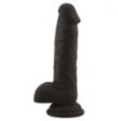 Fallo realistico nero dildo vaginale in silicone con ventosa Rod Large Black