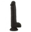 Fallo realistico nero dildo vaginale in silicone con ventosa Brush Black real