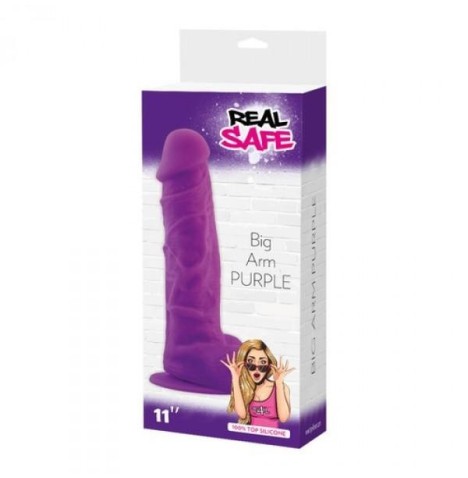 Realistico Dildo Fallo Vaginale Grande maxi con ventosa in silicone big Arm Purple 11