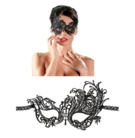 Maschera per notte da donna sexy nera veneziana gothic charm