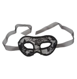 Maschera per notte da donna sexy nera veneziana gothic black