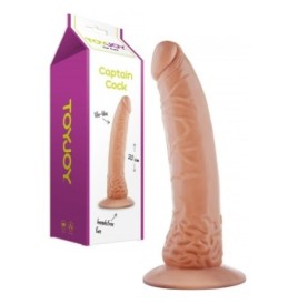 Fallo vaginale anale con ventosa dildo realistico the captain cock 20 cm flesh