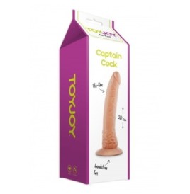 Fallo vaginale anale con ventosa dildo realistico the captain cock 20 cm flesh