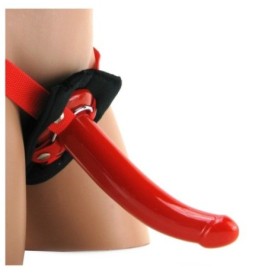 Fallo strap on indossabile vaginale anale dildo per punto G the red cock