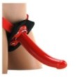 Fallo strap on indossabile vaginale anale dildo per punto G the red cock