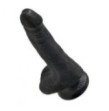 Fallo nero king cock dildo realistico vaginale con testicoli 6 cock