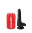 Fallo nero king cock dildo realistico vaginale con testicoli 6 cock