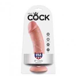 Fallo king cock realistico dildo vaginale con ventosa 8 flesh