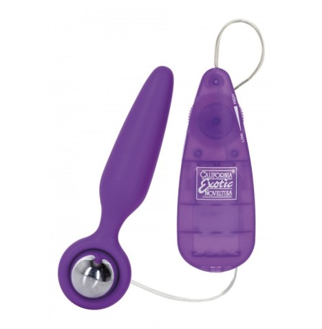 Vibratore Plug anale fallo con vibrazione butt Booty Call Booty Glider Viola