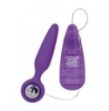 Vibratore Plug anale fallo con vibrazione butt Booty Call Booty Glider Viola