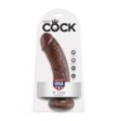 Fallo king cock realistico dildo vaginale con ventosa 8 Brown