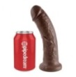 Fallo king cock realistico dildo vaginale con ventosa 8 Brown