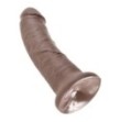 Fallo king cock realistico dildo vaginale con ventosa 8 Brown