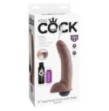 Fallo realiistico vaginale squirting dildo king cock 9 con testicoli marrone