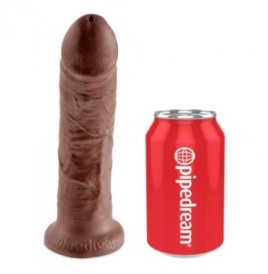 Fallo realistico indossabile strap on dildo vaginale anale king cock herness 8 brown