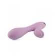 Vibratore in silicone vaginale doppio con stimolatore clitoride design dildo vibrante