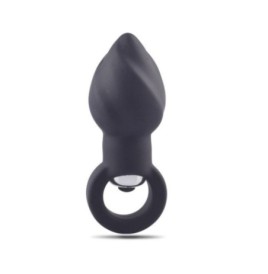 Plug anale vibrante falli dildo vibrante in silicone the butt black nero helix